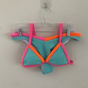 Neon triangle bikini size M